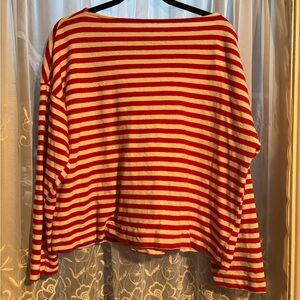 Universal Thread Red and White Striped Long sleeve top.